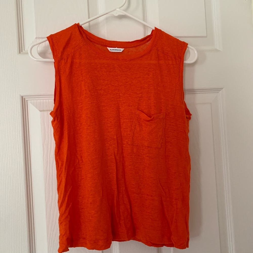 Club Monaco linen tank top